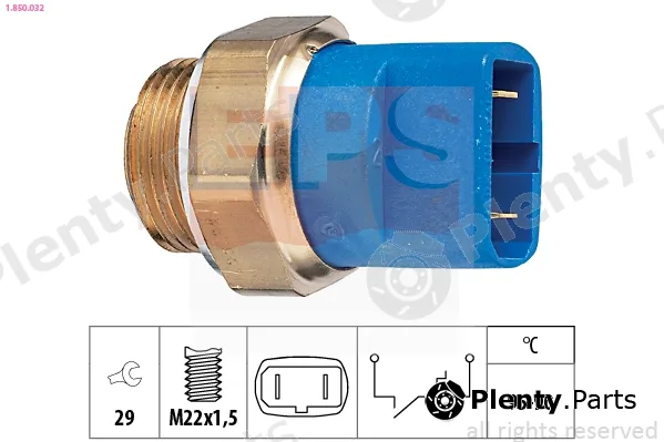 EPS 1.850.032 — Temperature Switch, radiator fan Made in Italy - OE Equivalent