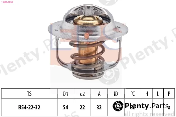 EPS 1.880.305S — Thermostat, coolant Made in Italy - OE Equivalent