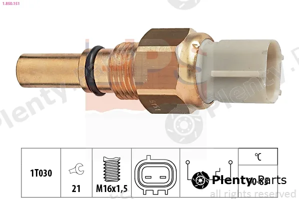 EPS 1.850.151 — Temperature Switch, radiator fan Made in Italy - OE Equivalent