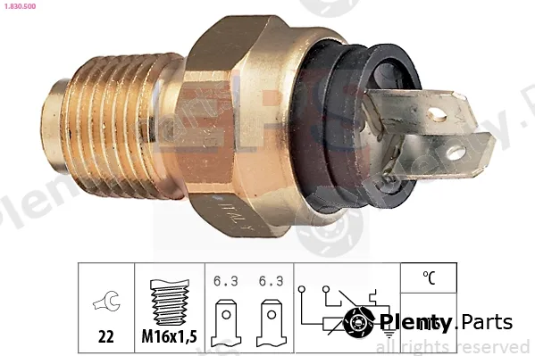 EPS 1.830.500 — Sensor, coolant temperature Made in Italy - OE Equivalent