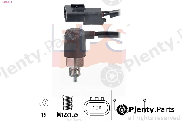 EPS 1.860.211 — Switch, reverse light Made in Italy - OE Equivalent