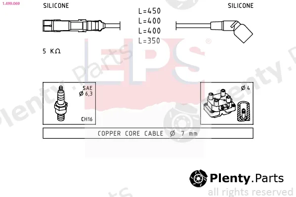 EPS 1.499.069 — Ignition Cable Kit Made in Italy - OE Equivalent