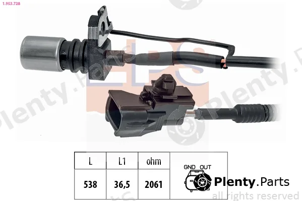 EPS 1.953.728 — Sensor, crankshaft pulse Made in Italy - OE Equivalent