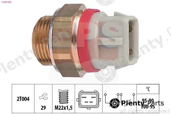 EPS 1.850.682 — Temperature Switch, radiator fan Made in Italy - OE Equivalent