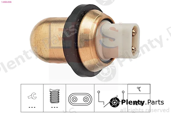 EPS 1.850.038 — Temperature Switch, radiator fan Made in Italy - OE Equivalent