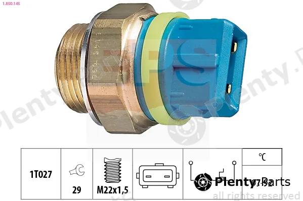 EPS 1.850.145 — Temperature Switch, radiator fan Made in Italy - OE Equivalent