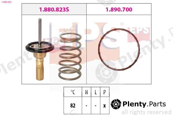 EPS 1.880.823 — Thermostat, coolant Made in Italy - OE Equivalent