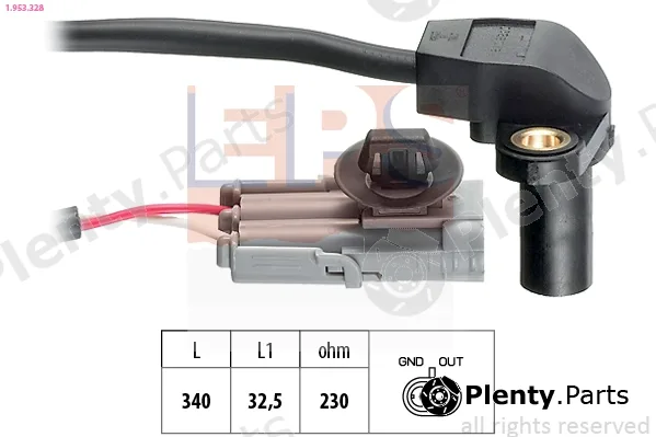 EPS 1.953.328 — Sensor, crankshaft pulse Made in Italy - OE Equivalent