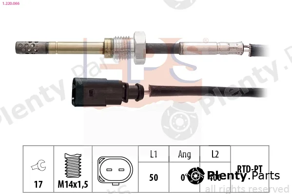 EPS 1.220.066 — Sensor, exhaust gas temperature Made in Italy - OE Equivalent