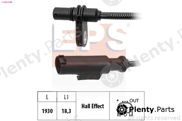 EPS 1.960.248 — Sensor, wheel speed Made in Italy - OE Equivalent