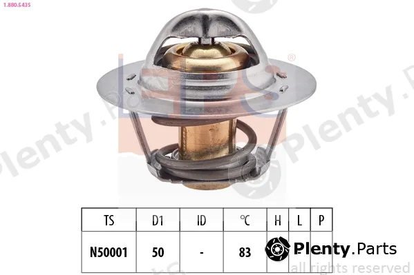EPS 1.880.543S — Thermostat, coolant Made in Italy - OE Equivalent