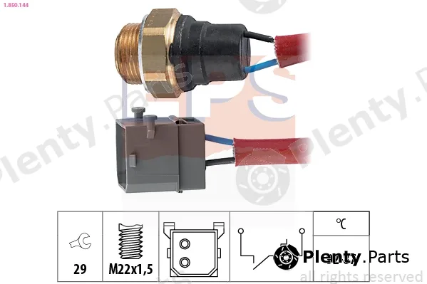 EPS 1.850.144 — Temperature Switch, radiator fan Made in Italy - OE Equivalent