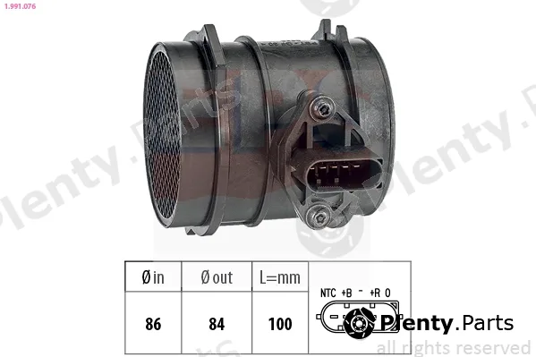 EPS 1.991.076 — Mass Air Flow Sensor Made in Italy - OE Equivalent