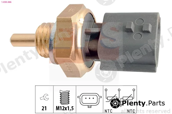 EPS 1.830.365 — Sensor, coolant temperature Made in Italy - OE Equivalent
