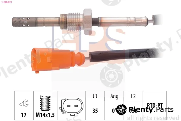EPS 1.220.021 — Sensor, exhaust gas temperature Made in Italy - OE Equivalent