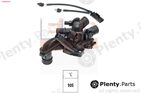 EPS 1.880.997K — Thermostat, coolant Made in Italy - OE Equivalent