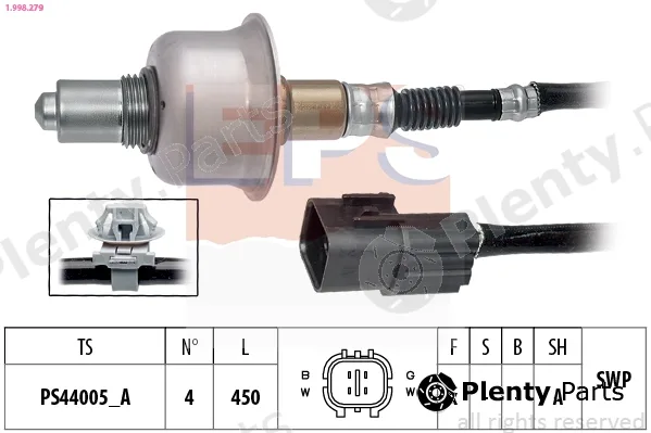 EPS 1.998.279 — Lambda Sensor Made in Italy - OE Equivalent