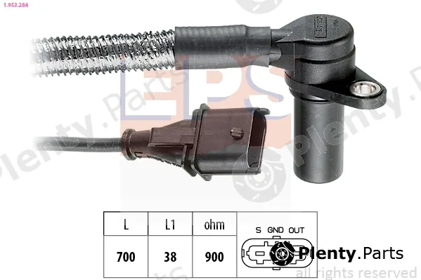 EPS 1.953.284 — Sensor, crankshaft pulse Made in Italy - OE Equivalent