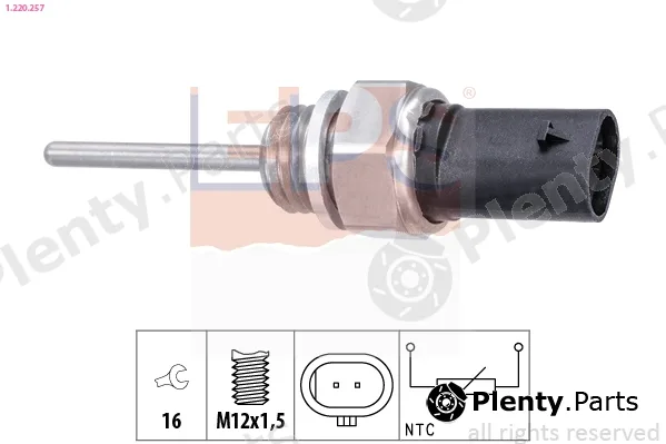 EPS 1.220.257 — Sensor, exhaust gas temperature Made in Italy - OE Equivalent