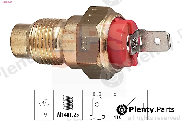 EPS 1.830.203 — Sensor, coolant temperature Made in Italy - OE Equivalent