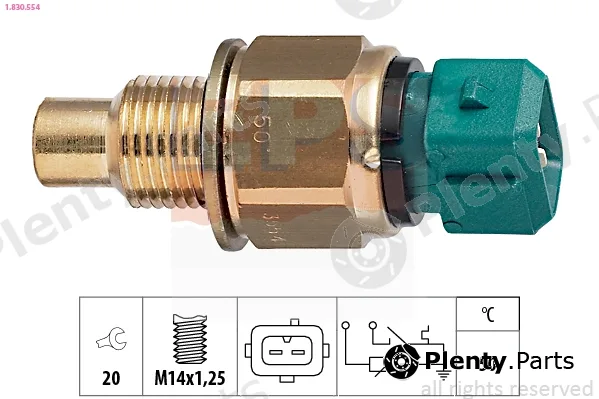 EPS 1.830.554 — Sensor, coolant temperature Made in Italy - OE Equivalent