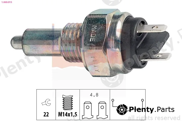 EPS 1.860.015 — Switch, reverse light Made in Italy - OE Equivalent