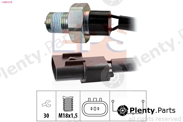 EPS 1.860.318 — Switch, reverse light Made in Italy - OE Equivalent
