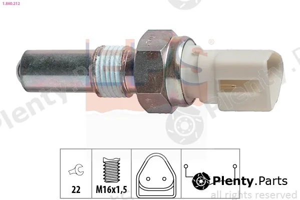 EPS 1.860.212 — Switch, reverse light Made in Italy - OE Equivalent