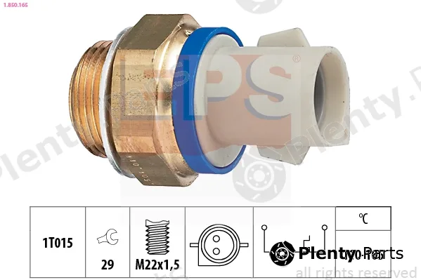 EPS 1.850.165 — Temperature Switch, radiator fan Made in Italy - OE Equivalent