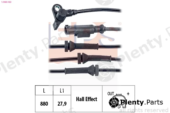 EPS 1.960.163 — Sensor, wheel speed Made in Italy - OE Equivalent