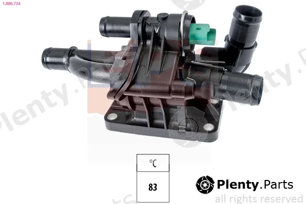 EPS 1.880.734 — Thermostat, coolant Made in Italy - OE Equivalent