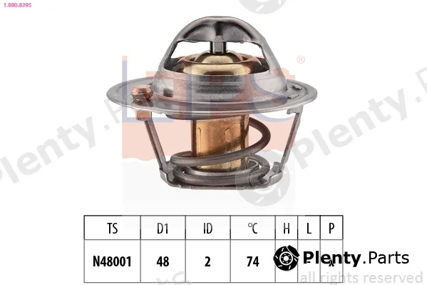 EPS 1.880.839S — Thermostat, coolant Made in Italy - OE Equivalent