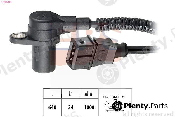 EPS 1.953.301 — Sensor, crankshaft pulse Made in Italy - OE Equivalent