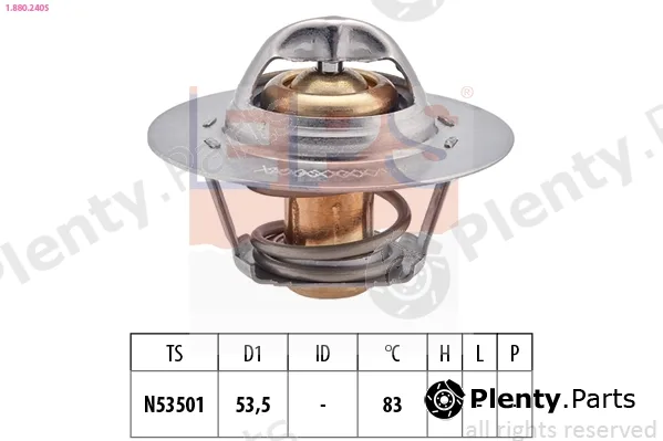 EPS 1.880.240S — Thermostat, coolant Made in Italy - OE Equivalent
