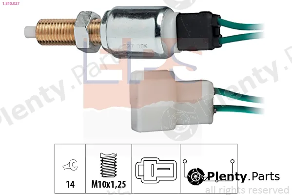 EPS 1.810.027 — Stop Light Switch Made in Italy - OE Equivalent