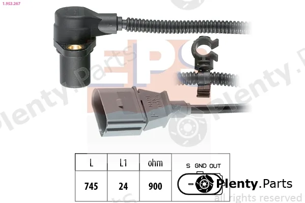 EPS 1.953.267 — Sensor, crankshaft pulse Made in Italy - OE Equivalent