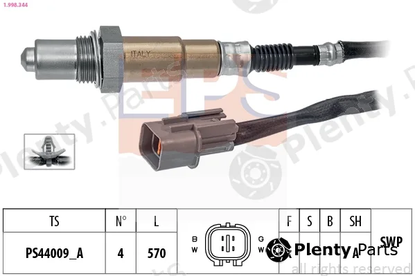 EPS 1.998.344 — Lambda Sensor Made in Italy - OE Equivalent