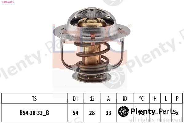 EPS 1.880.400S — Thermostat, coolant Made in Italy - OE Equivalent