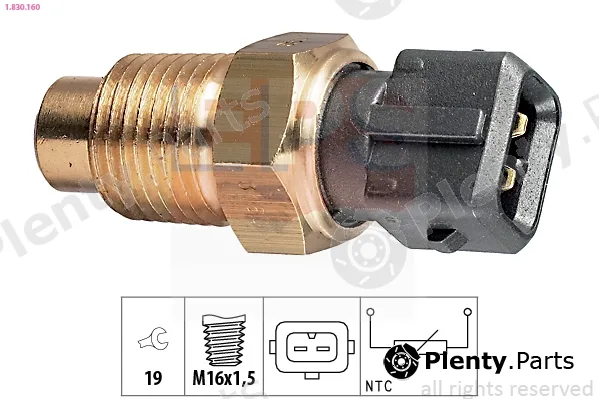 EPS 1.830.160 — Sensor, coolant temperature Made in Italy - OE Equivalent