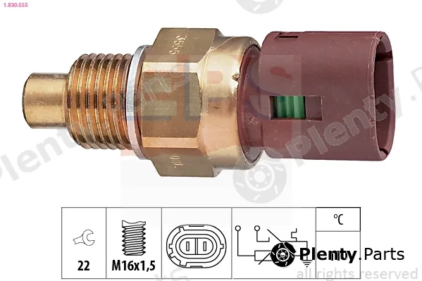 EPS 1.830.555 — Sensor, coolant temperature Made in Italy - OE Equivalent