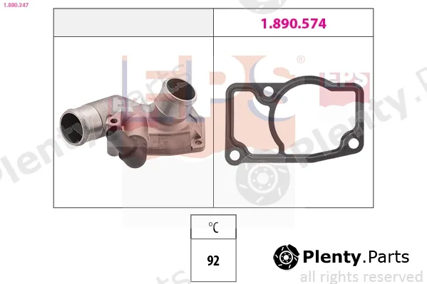 EPS 1.880.347 — Thermostat, coolant Made in Italy - OE Equivalent