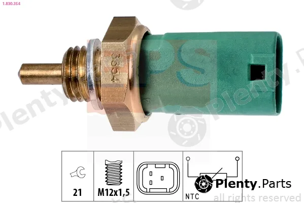 EPS 1.830.354 — Sensor, coolant temperature Made in Italy - OE Equivalent