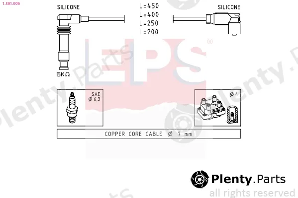EPS 1.501.506 — Ignition Cable Kit Made in Italy - OE Equivalent