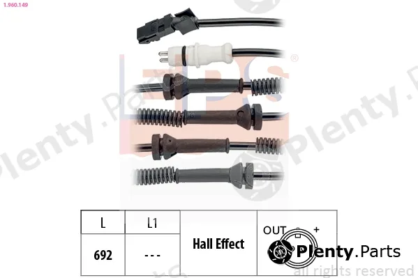 EPS 1.960.149 — Sensor, wheel speed Made in Italy - OE Equivalent