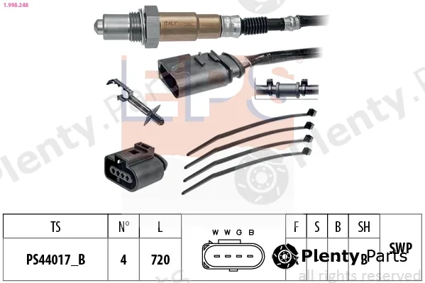 EPS 1.998.248 — Lambda Sensor Made in Italy - OE Equivalent