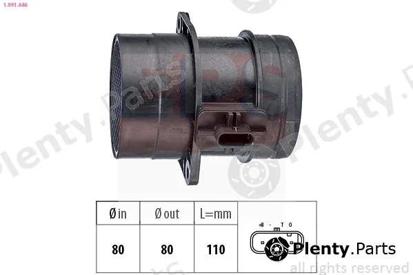 EPS 1.991.446 — Mass Air Flow Sensor Made in Italy - OE Equivalent