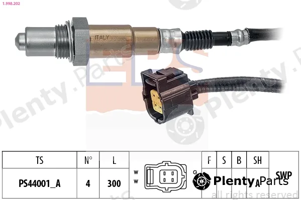 EPS 1.998.202 — Lambda Sensor Made in Italy - OE Equivalent