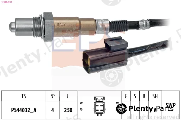 EPS 1.998.337 — Lambda Sensor Made in Italy - OE Equivalent