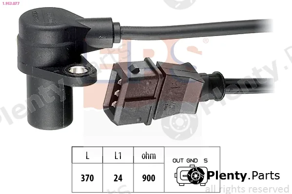 EPS 1.953.077 — Sensor, crankshaft pulse Made in Italy - OE Equivalent