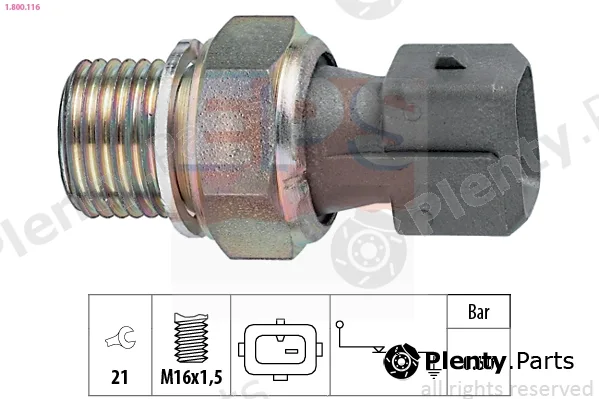 EPS 1.800.116 — Oil Pressure Switch Made in Italy - OE Equivalent